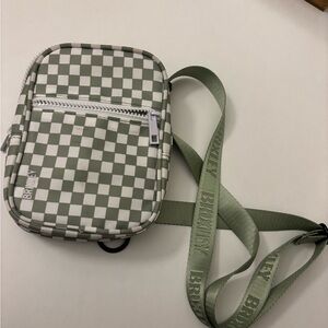 Brixley Green Checkered Crossbody Bag